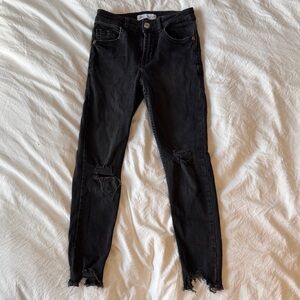 Zara Black Distressed Girl’s Skinny Jeans